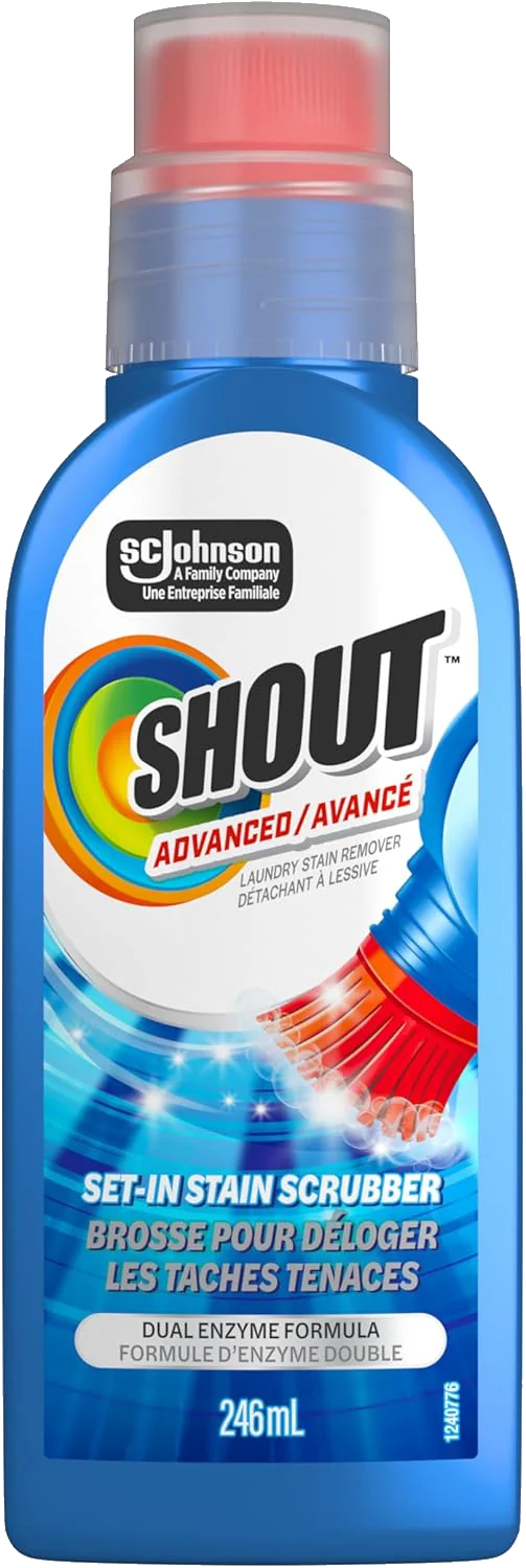 Bottle of Shout Dual Enzyme Stain Remover